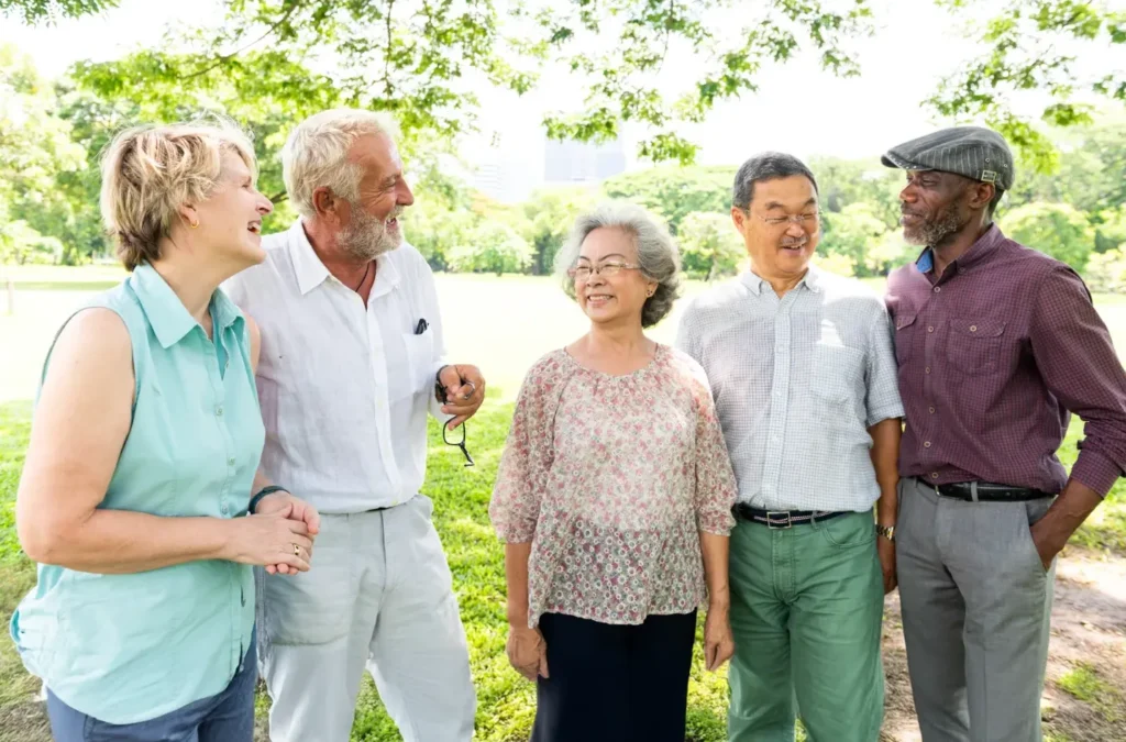 Five older people